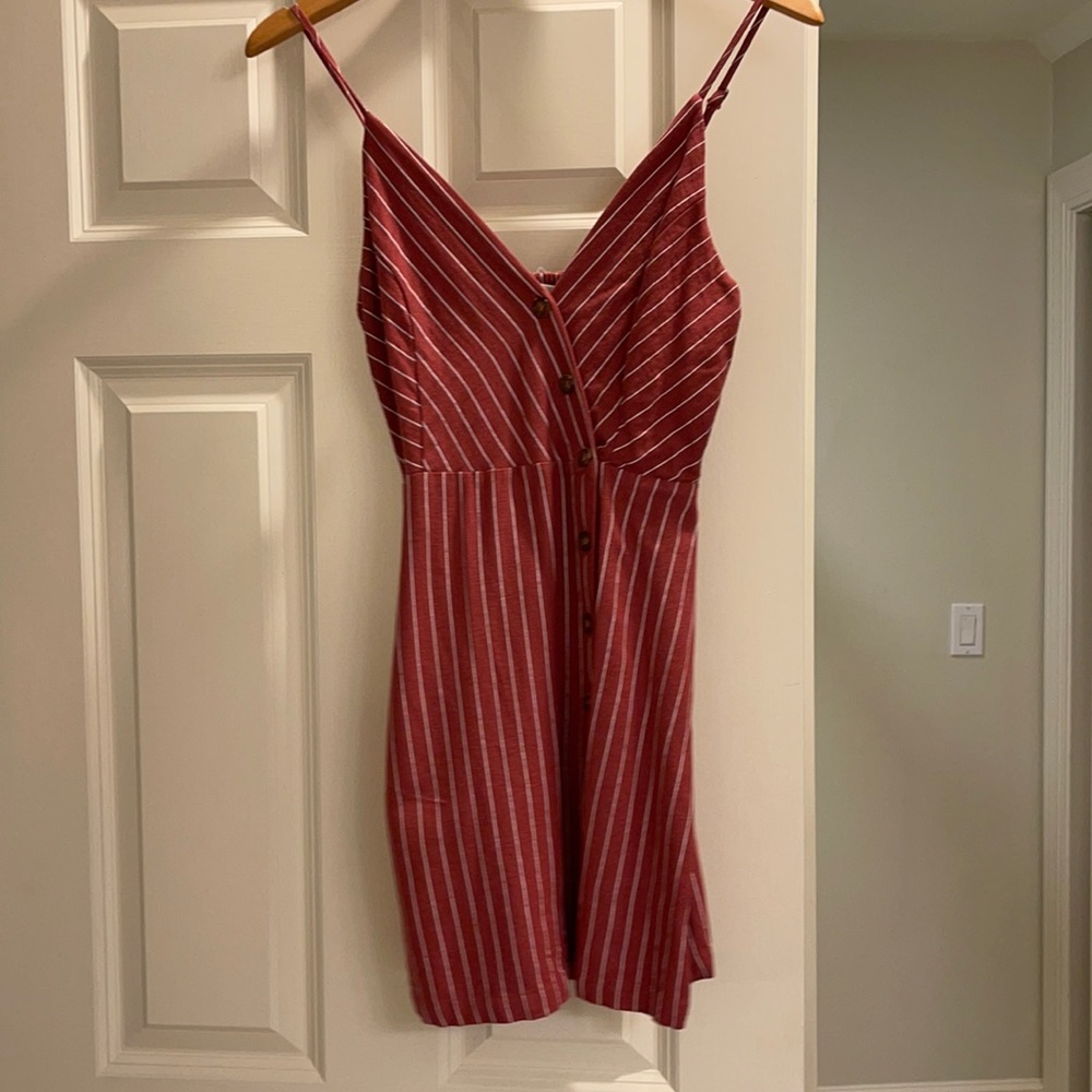 LA hearts button down dress